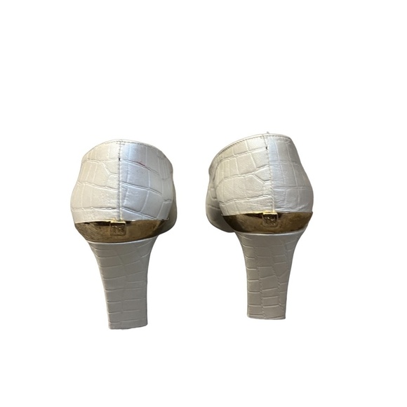 TIMOTHY HITSMAN Vintage Preppy Classic Women's Heels White Size 6.5 M - Picture 3 of 10